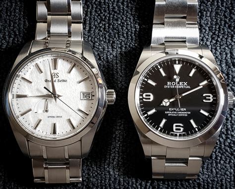 rolex explorer vs grand seiko|grand seiko snowflake vs rolex.